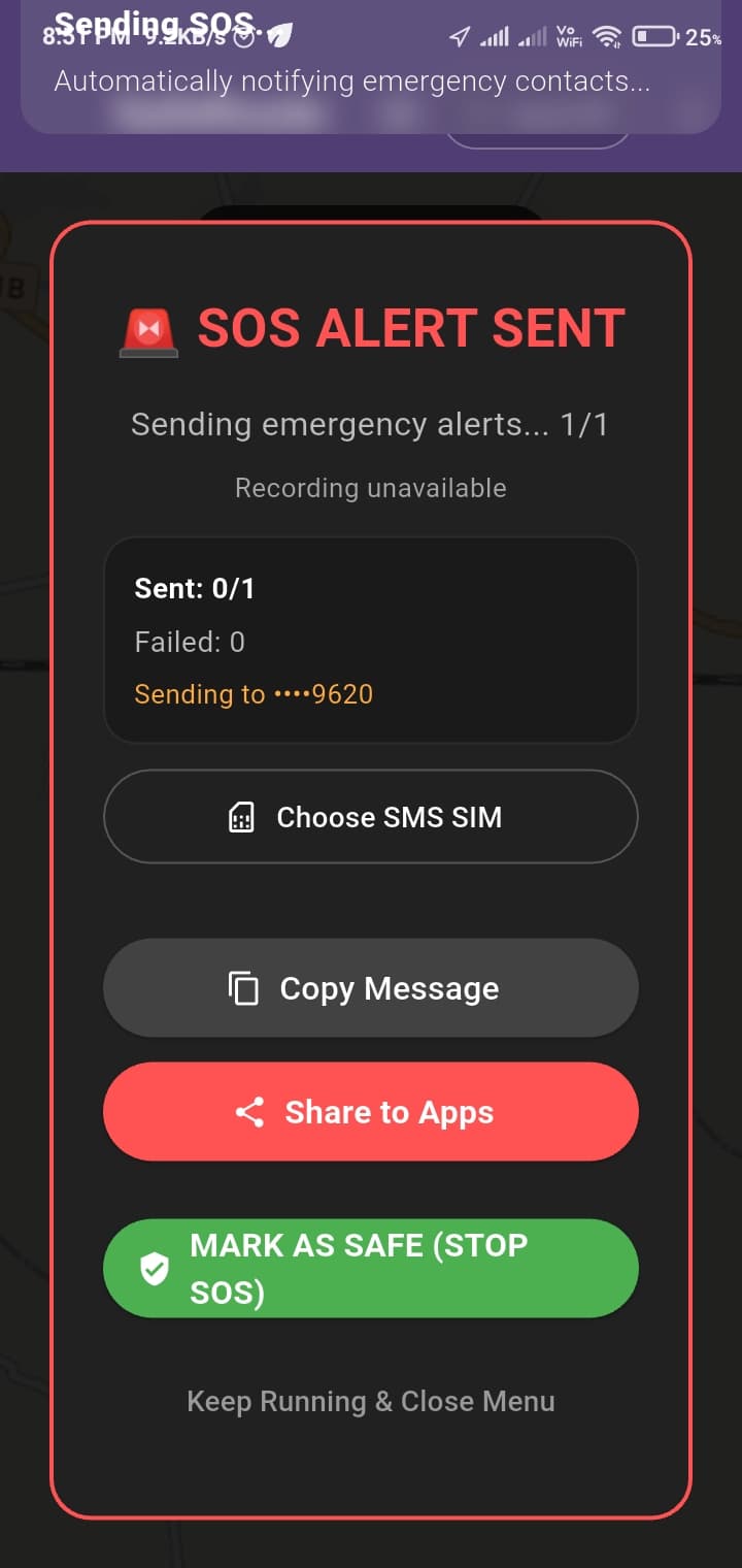 SOS Activation